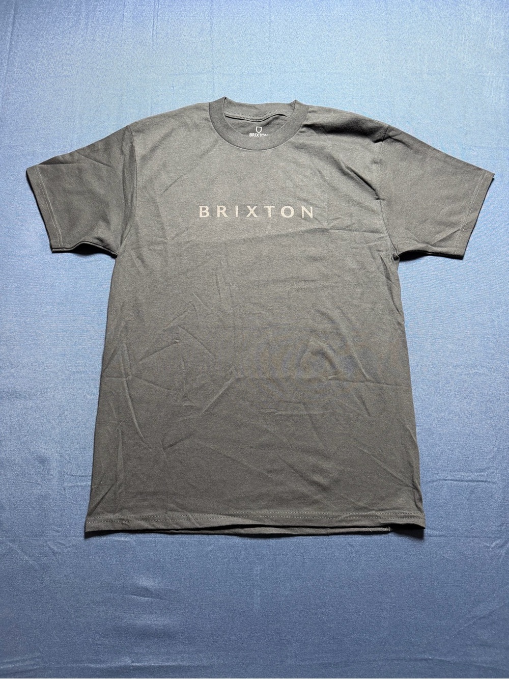 NWOT Brixton Charcoal Gray 100% Cotton Graphic Tee - Size M